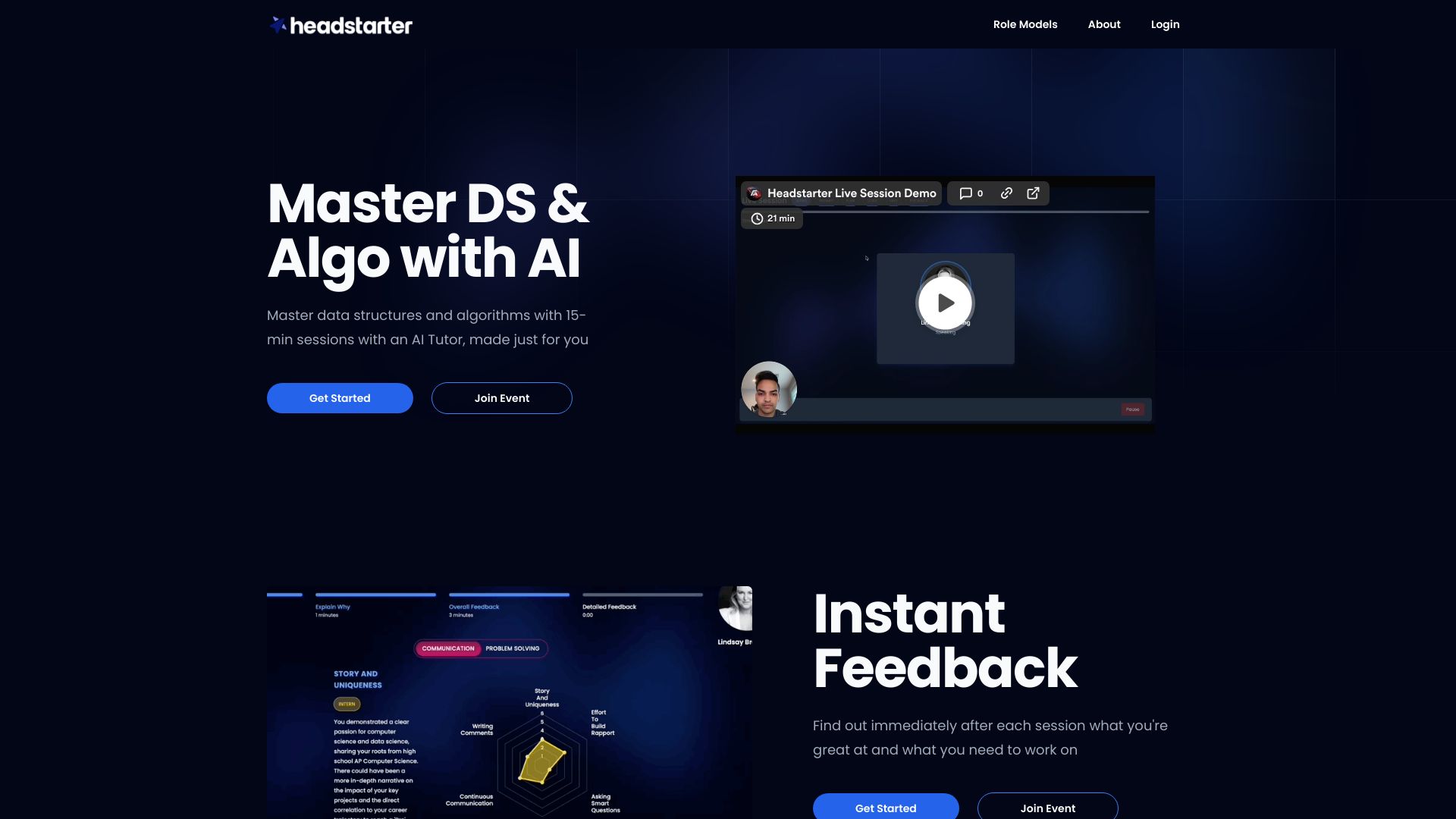 Headstarter网页截图,Headstarter网页快照