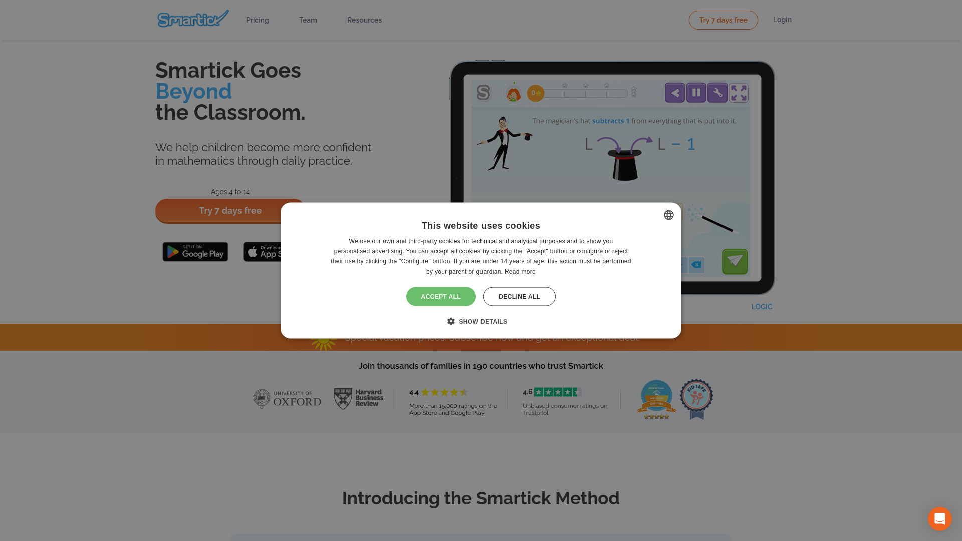 smartick.es网页截图,smartick.es网页快照
