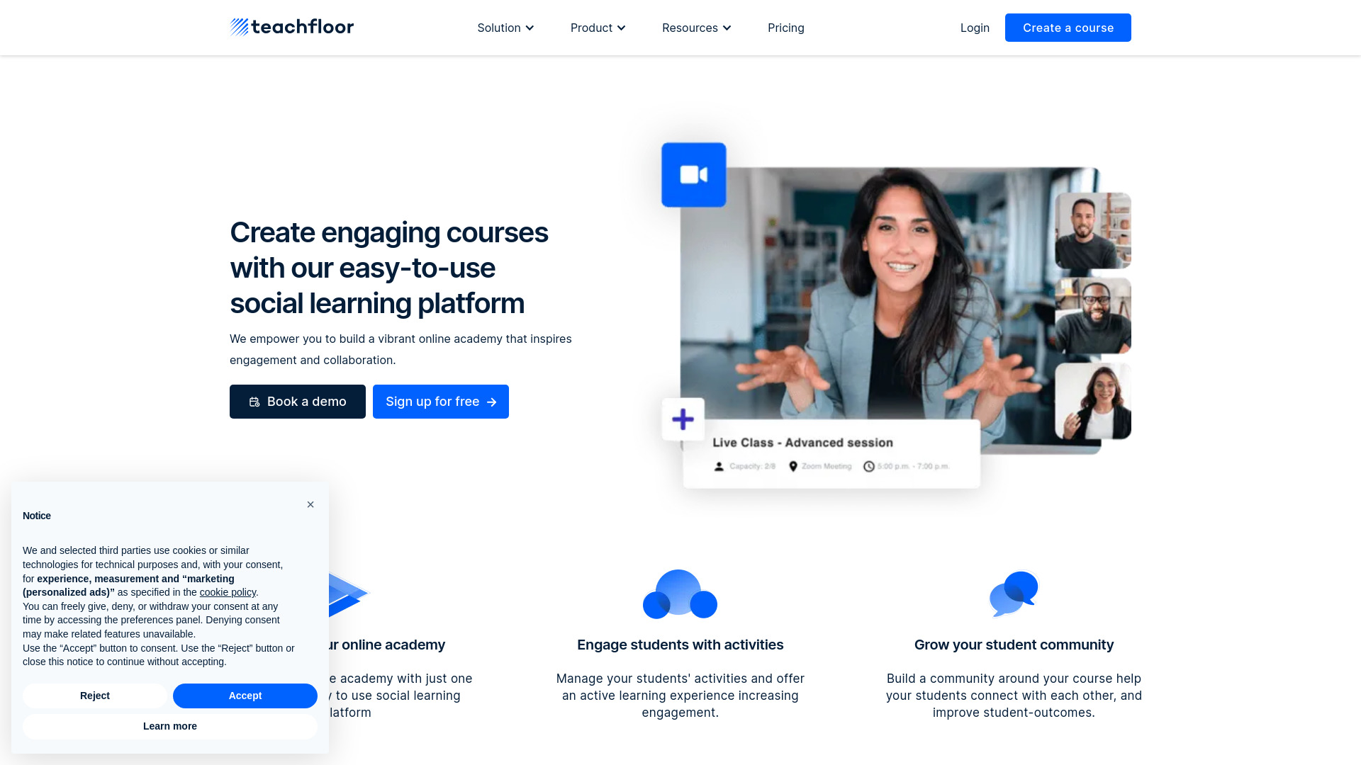 Teachfloor网页截图,Teachfloor网页快照