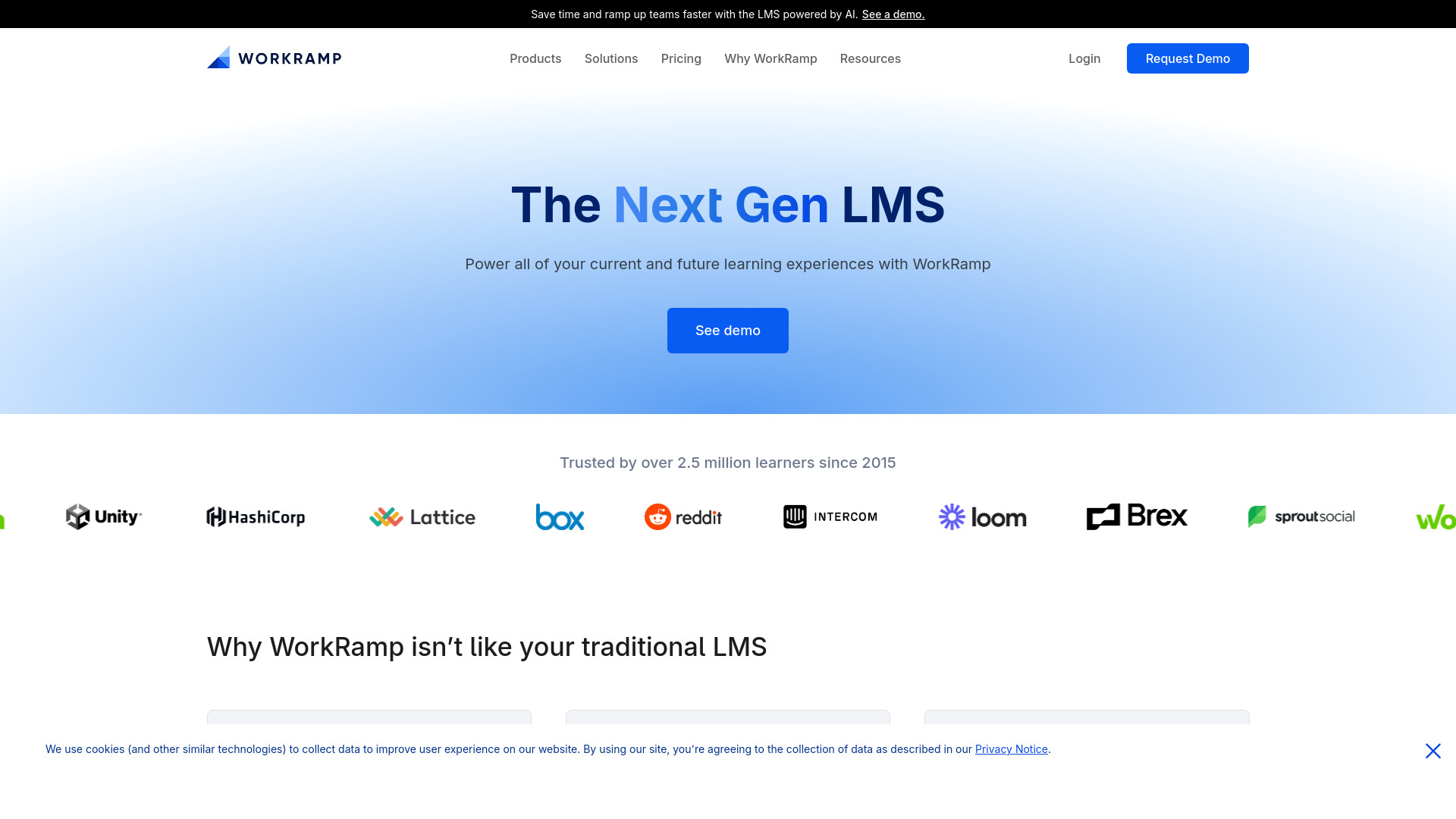 WorkRamp LMS网页截图,WorkRamp LMS网页快照