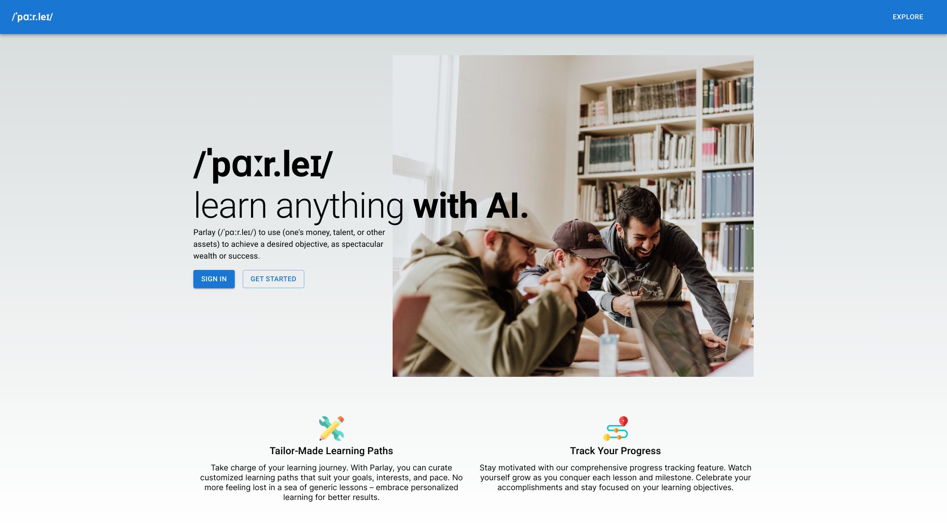 Parlay网页截图,Parlay网页快照