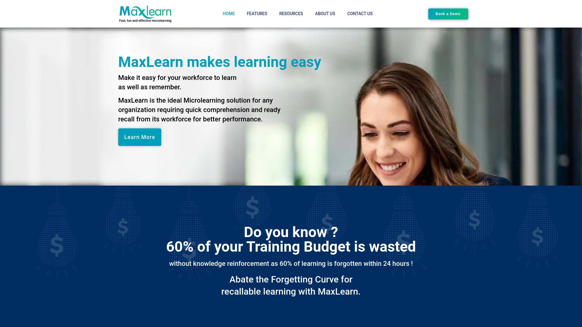 MaxLearn Microlearning Platform网页截图,MaxLearn Microlearning Platform网页快照