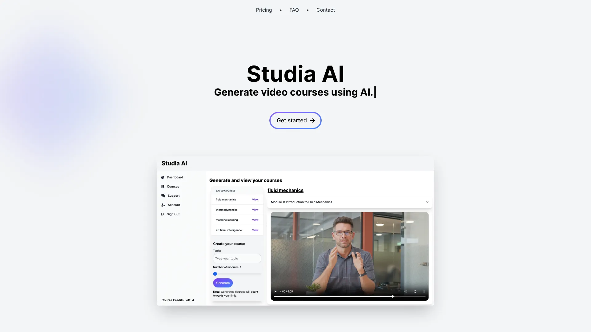 Studia AI网页截图,Studia AI网页快照