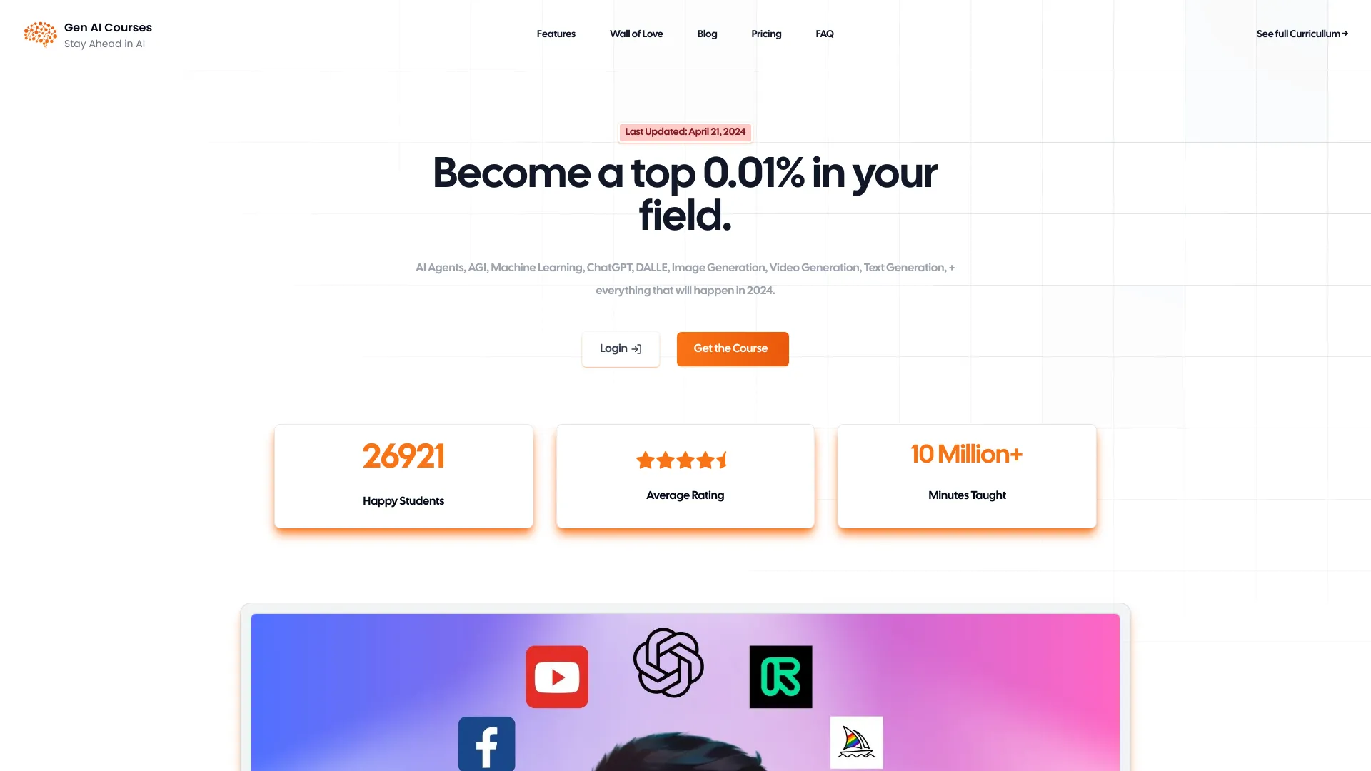 GenAI Courses网页截图,GenAI Courses网页快照