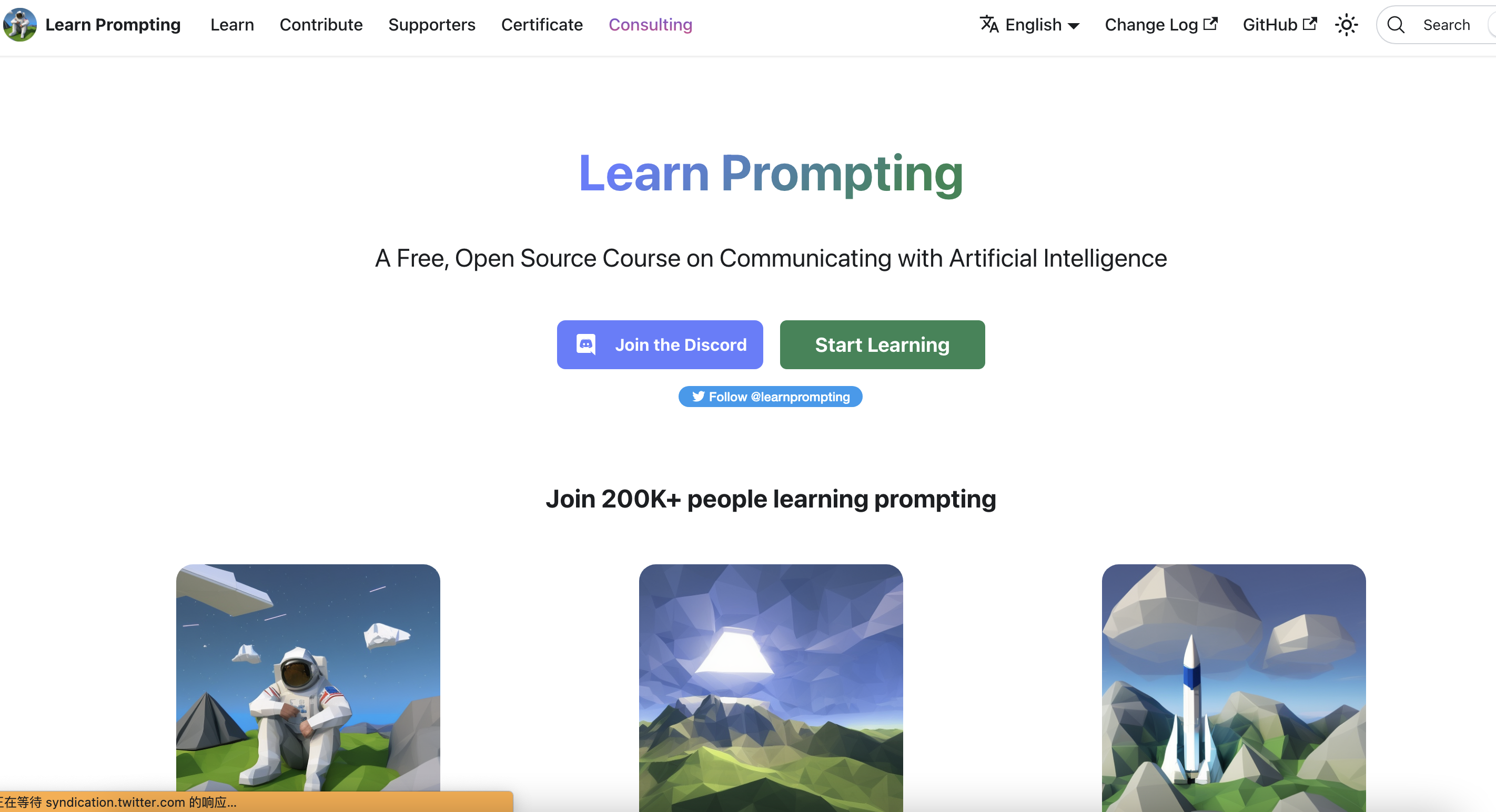 Learn Prompting网页截图,Learn Prompting网页快照