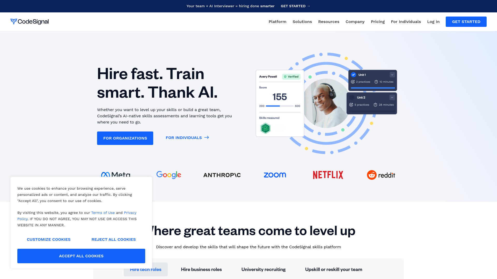CodeSignal网页截图,CodeSignal网页快照