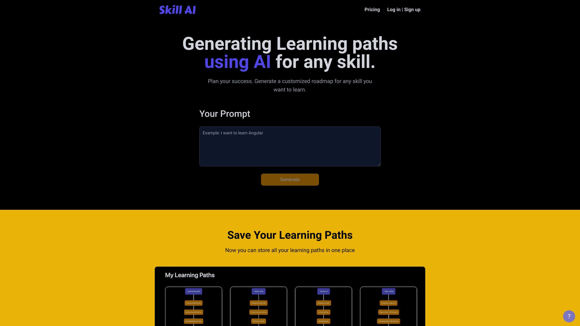 SkillAI网页截图,SkillAI网页快照