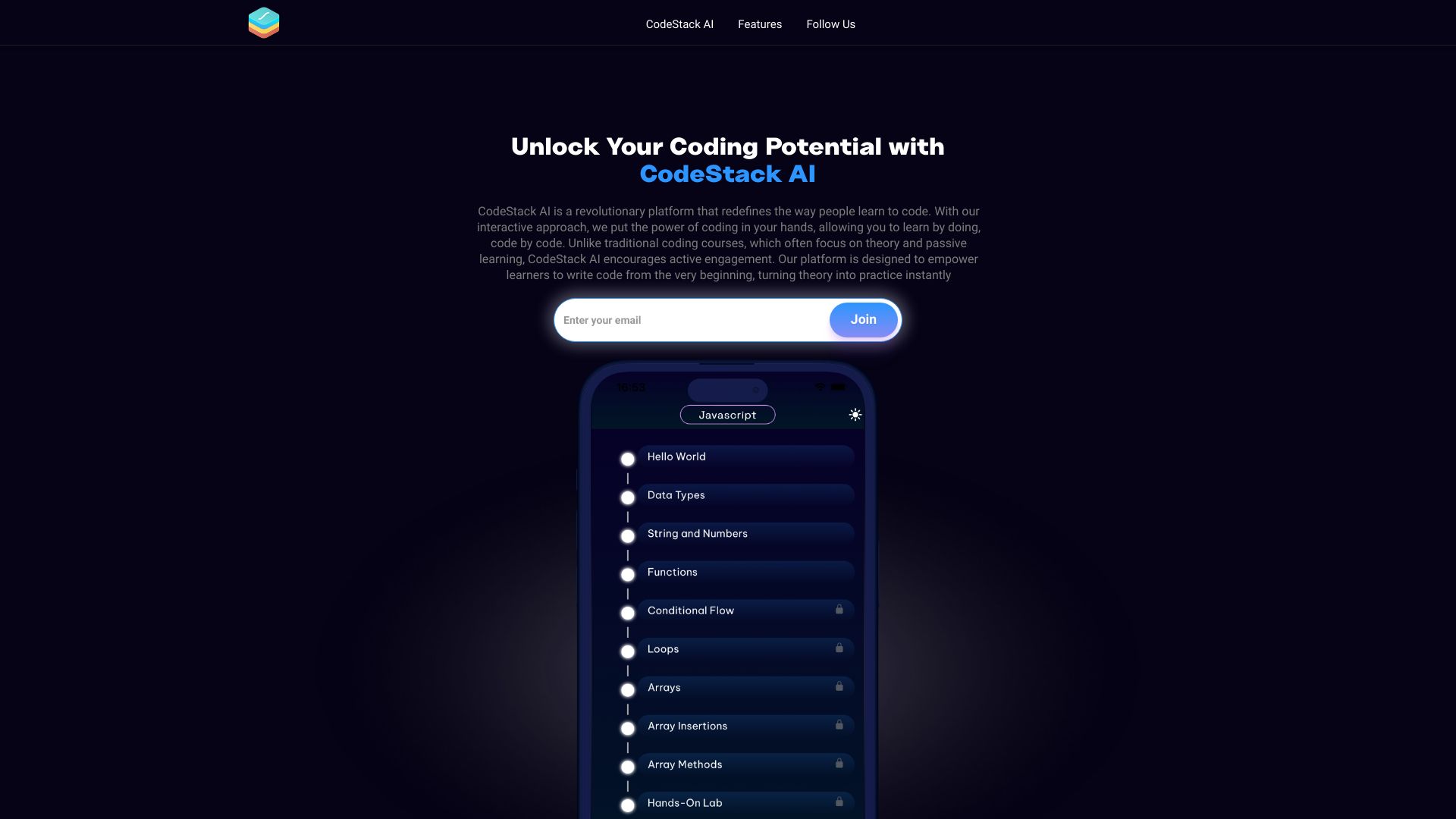CodeStack AI网页截图,CodeStack AI网页快照