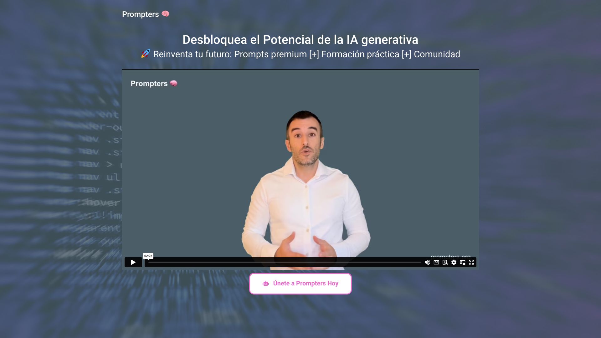 Prompters网页截图,Prompters网页快照
