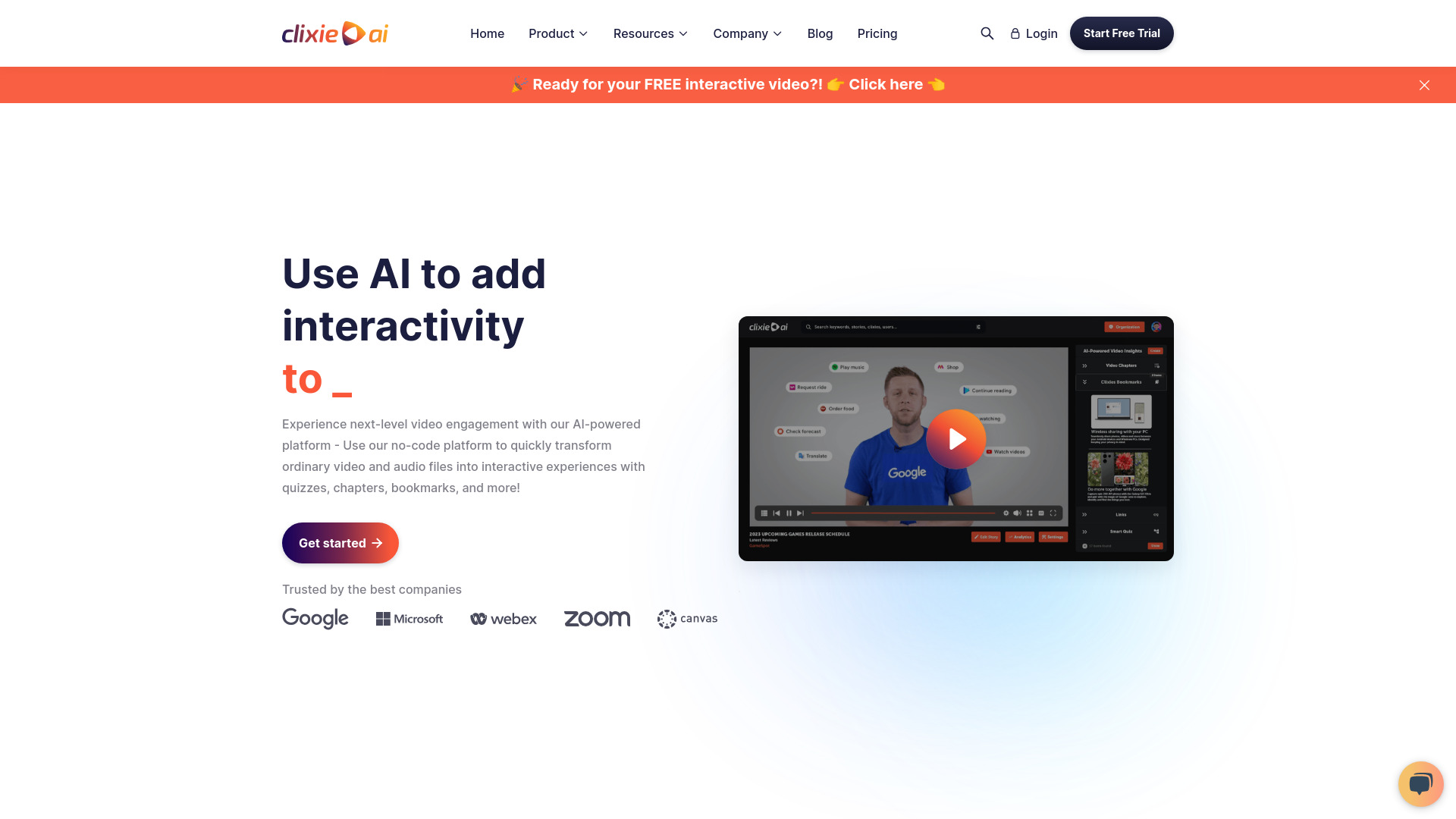 Clixie AI网页截图,Clixie AI网页快照