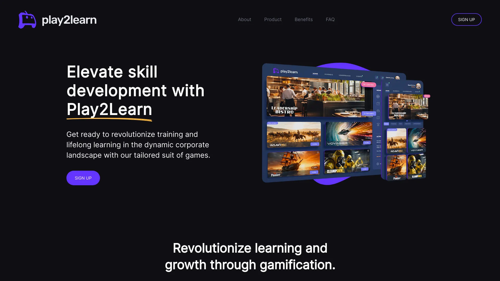 Play2Learn网页截图,Play2Learn网页快照