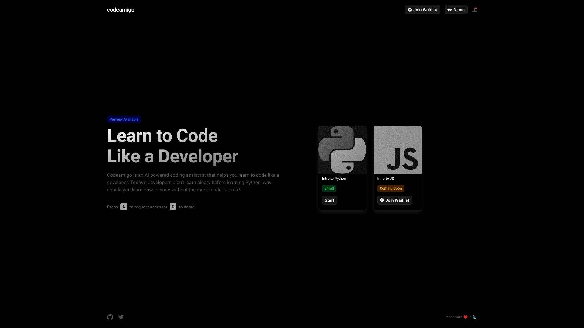 Codeamigo网页截图,Codeamigo网页快照