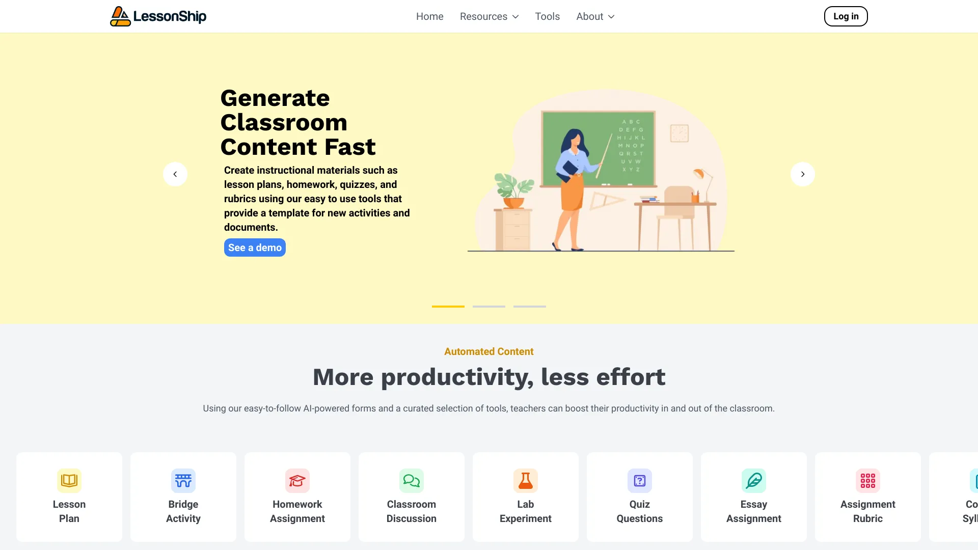 LessonShip网页截图,LessonShip网页快照