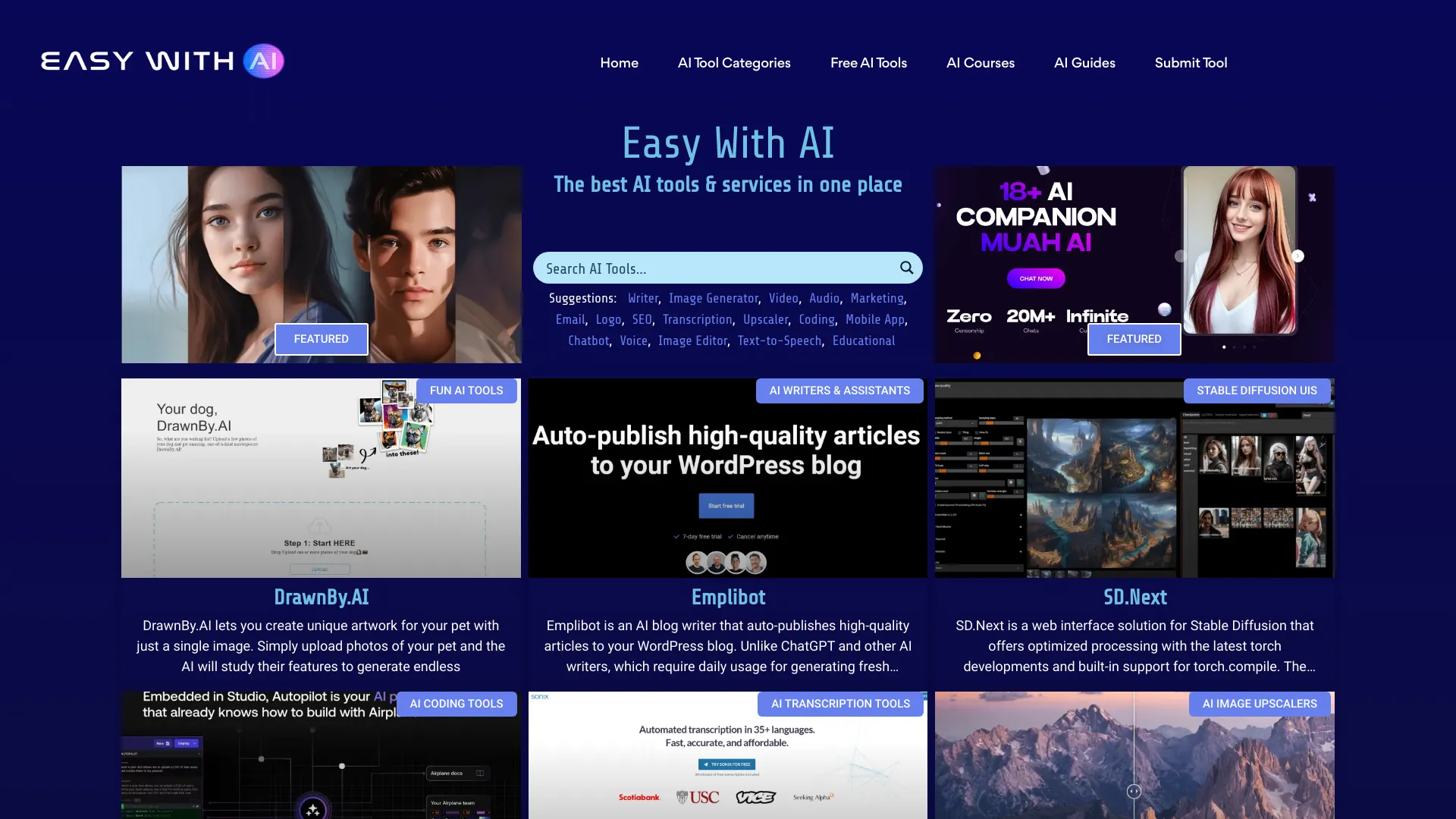 easywithai.com网页截图,easywithai.com网页快照