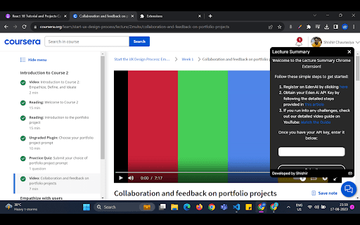 Lecture Summary: Youtube, Udemy And Coursera网页截图,Lecture Summary: Youtube, Udemy And Coursera网页快照