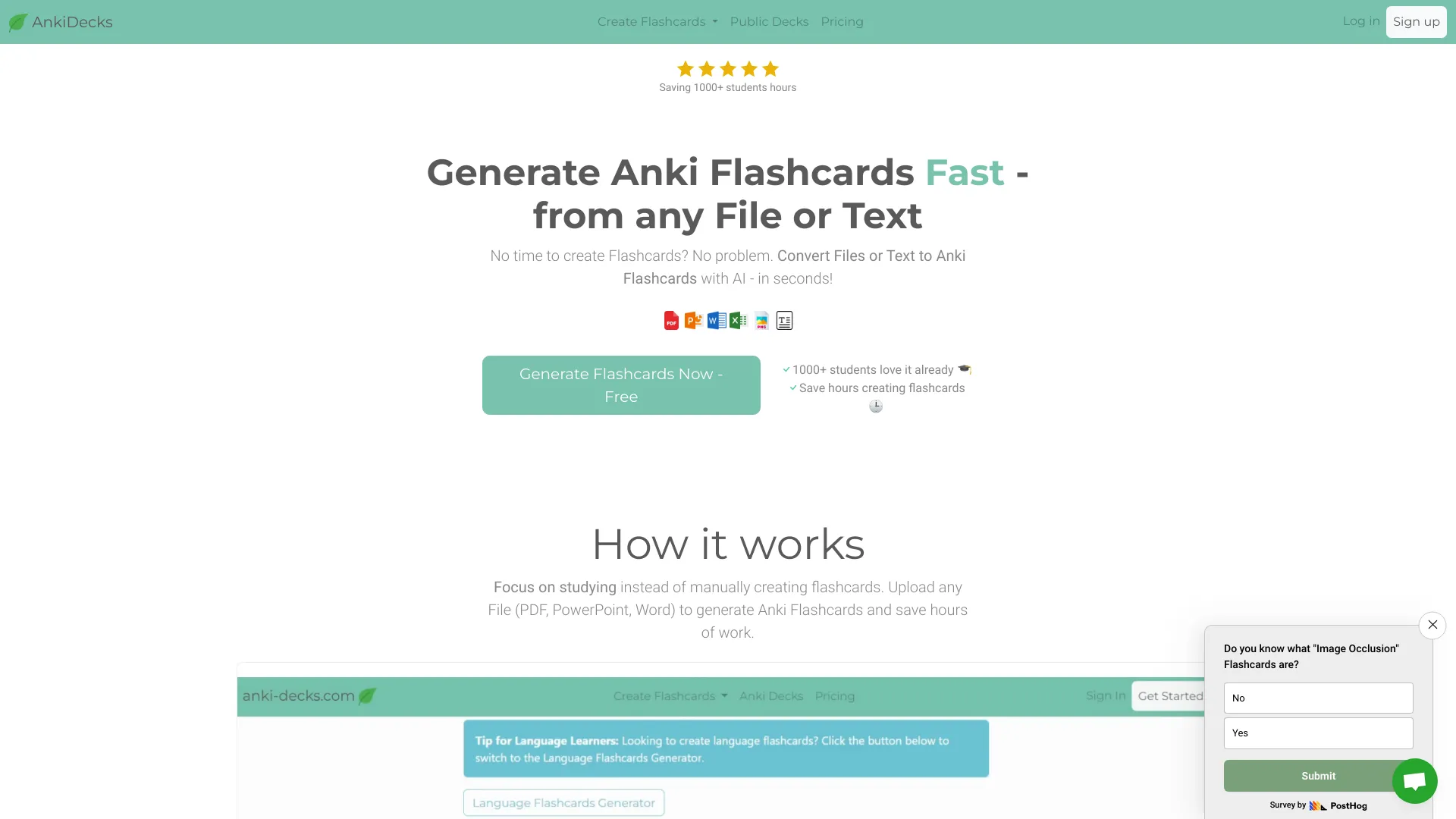 anki-decks.com网页截图,anki-decks.com网页快照