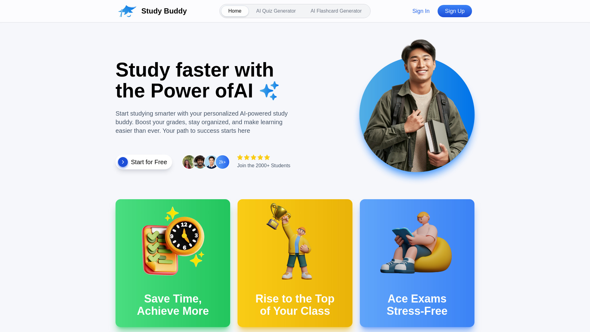 Study Buddy AI网页截图,Study Buddy AI网页快照