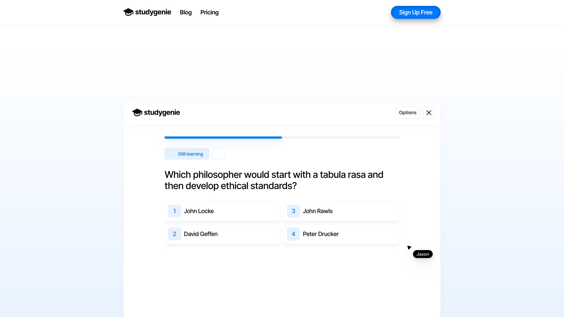 Studygenie网页截图,Studygenie网页快照