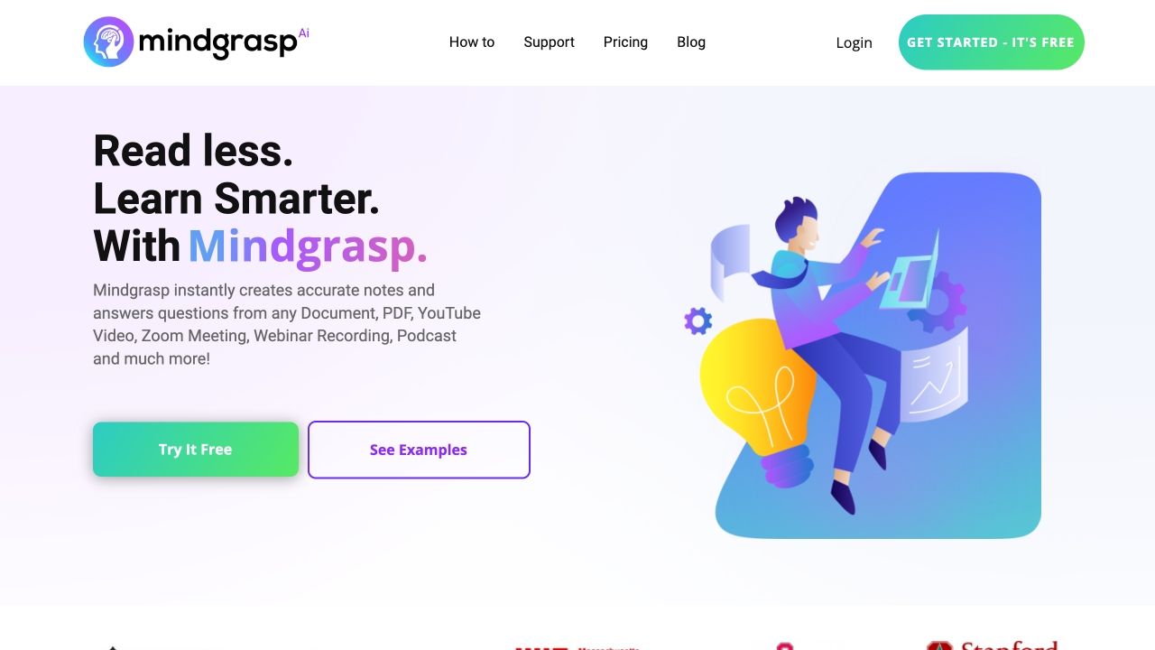 Mindgrasp网页截图,Mindgrasp网页快照
