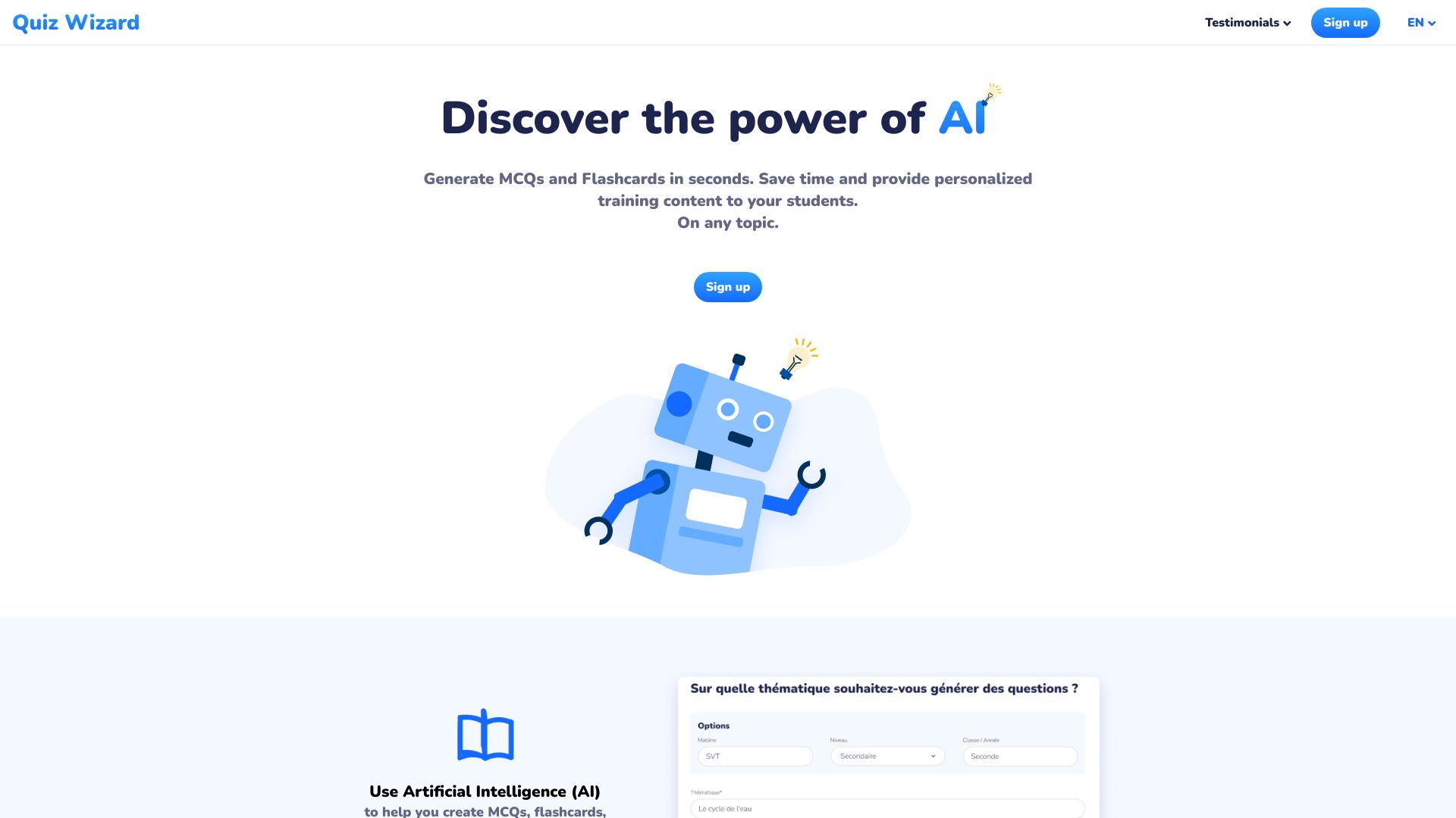 Quiz Wizard网页截图,Quiz Wizard网页快照