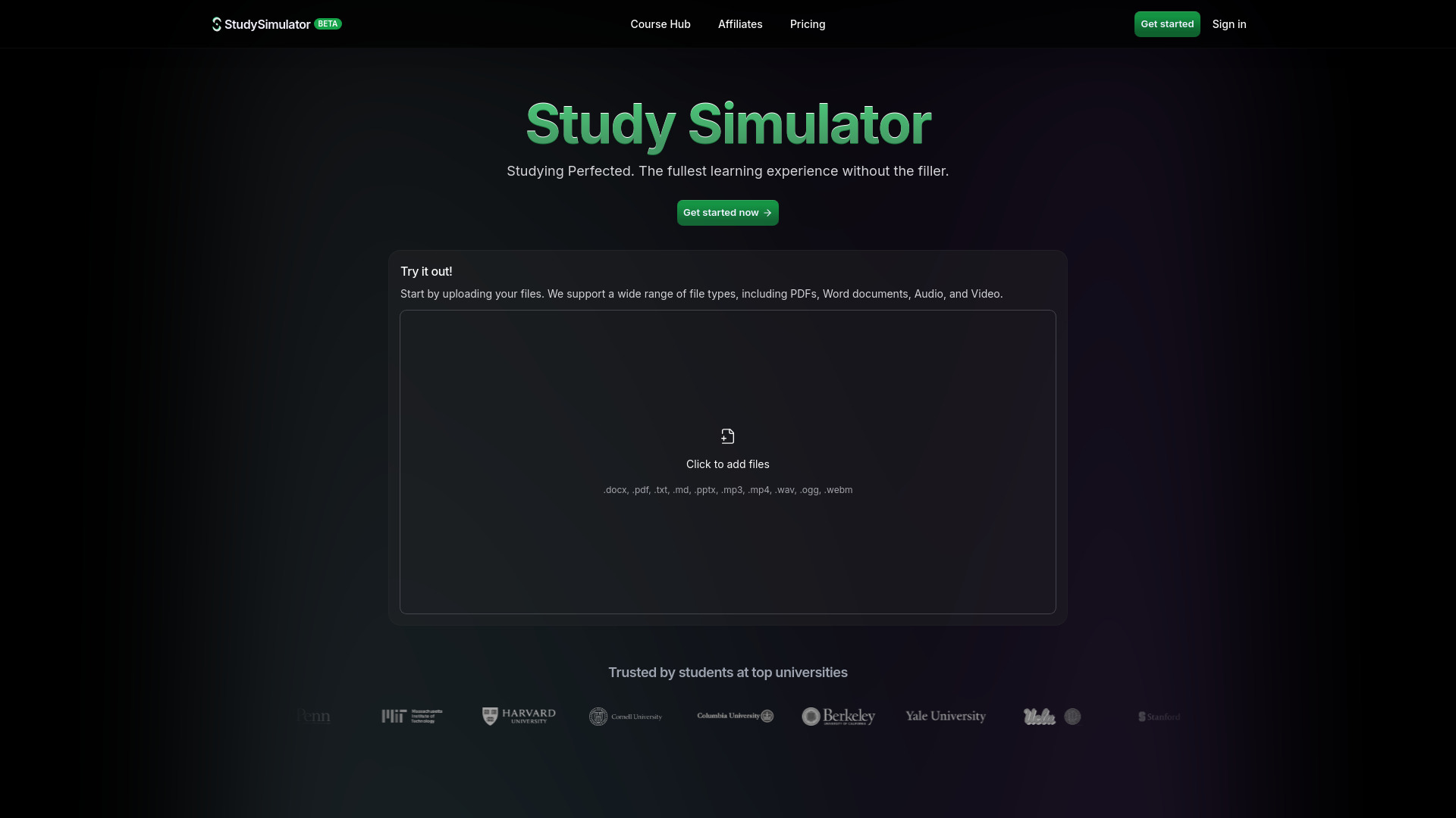 Study Sim网页截图,Study Sim网页快照