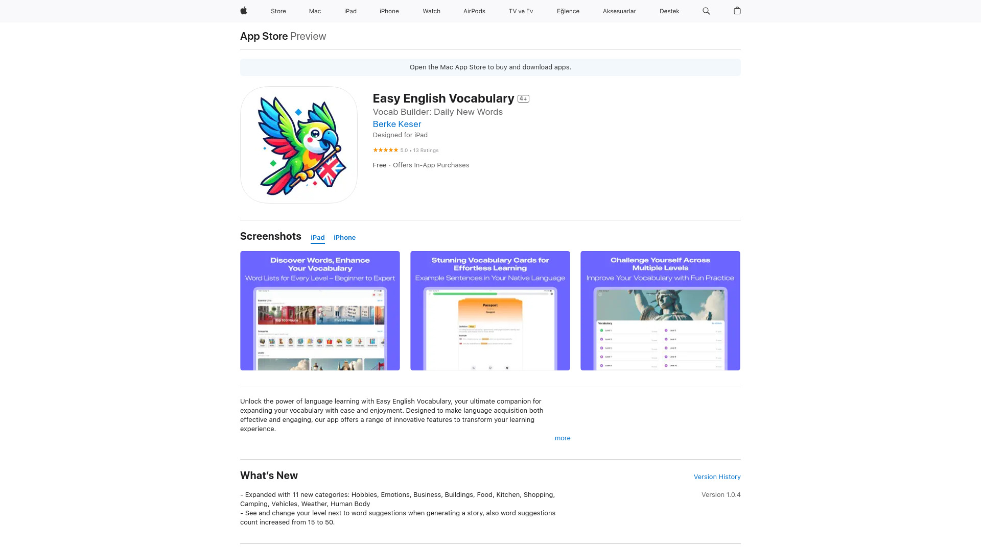 Easy English Vocabulary网页截图,Easy English Vocabulary网页快照