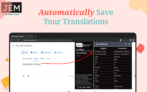 WordKache – Save your translations网页截图,WordKache – Save your translations网页快照