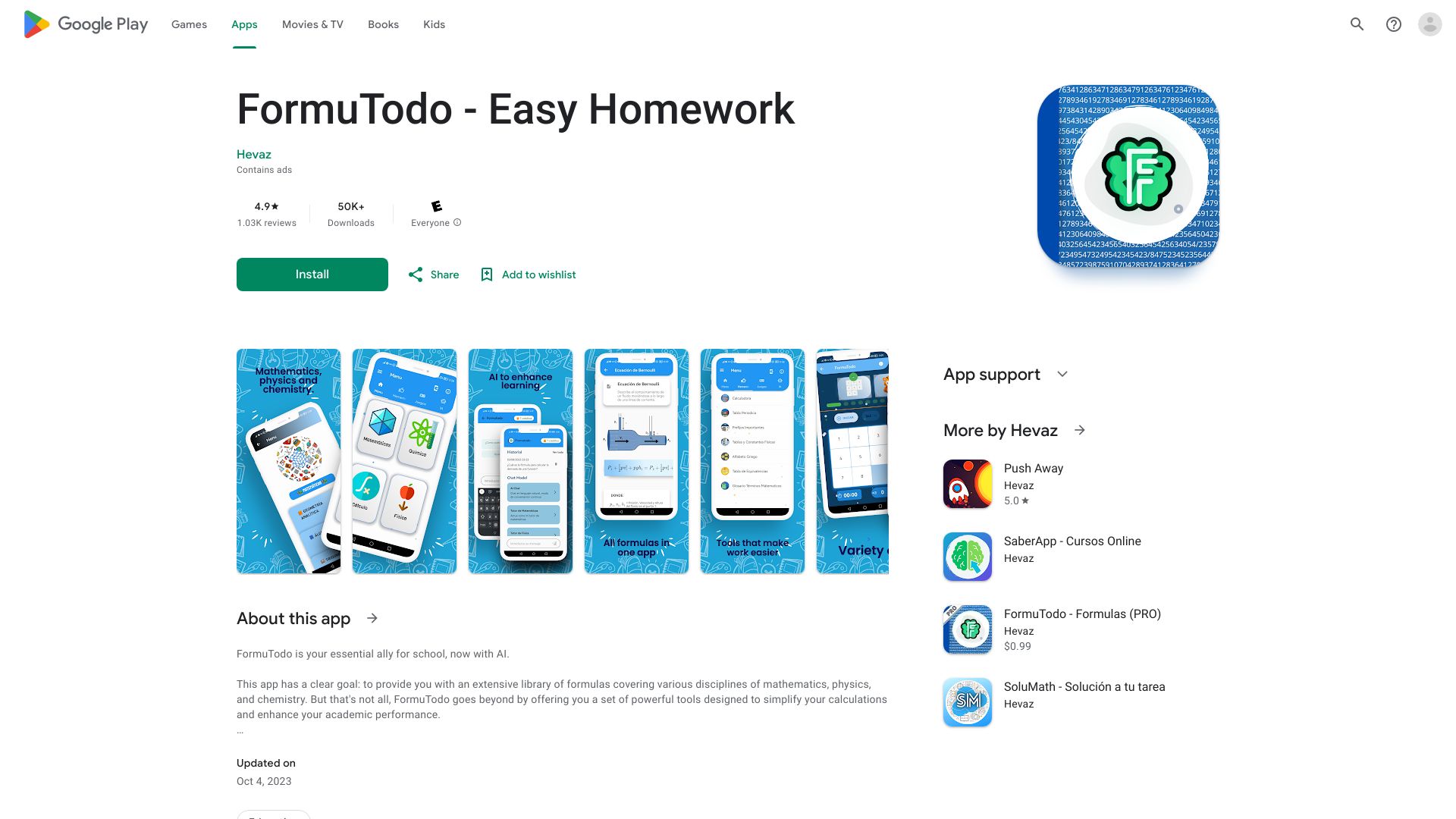 FormuTodo – Smart Homework Aid网页截图,FormuTodo – Smart Homework Aid网页快照