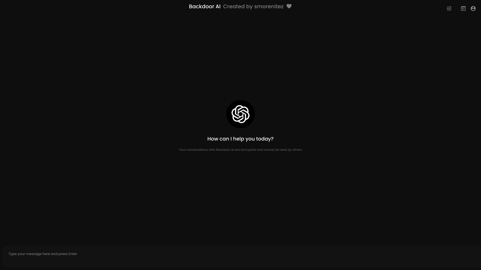 Backdoor AI网页截图,Backdoor AI网页快照