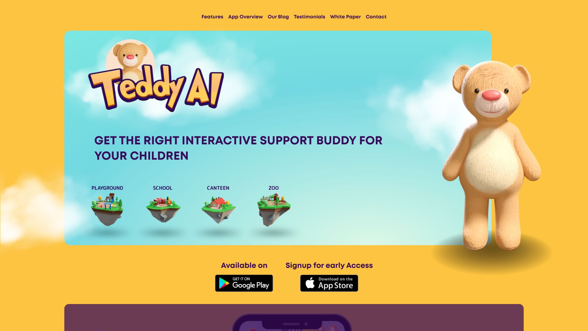 Teddy AI网页截图,Teddy AI网页快照