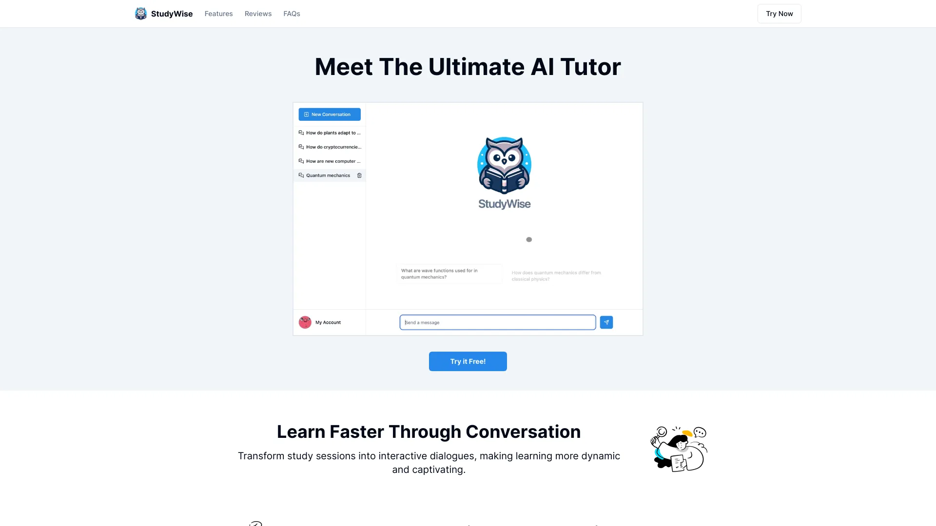 StudyWise网页截图,StudyWise网页快照