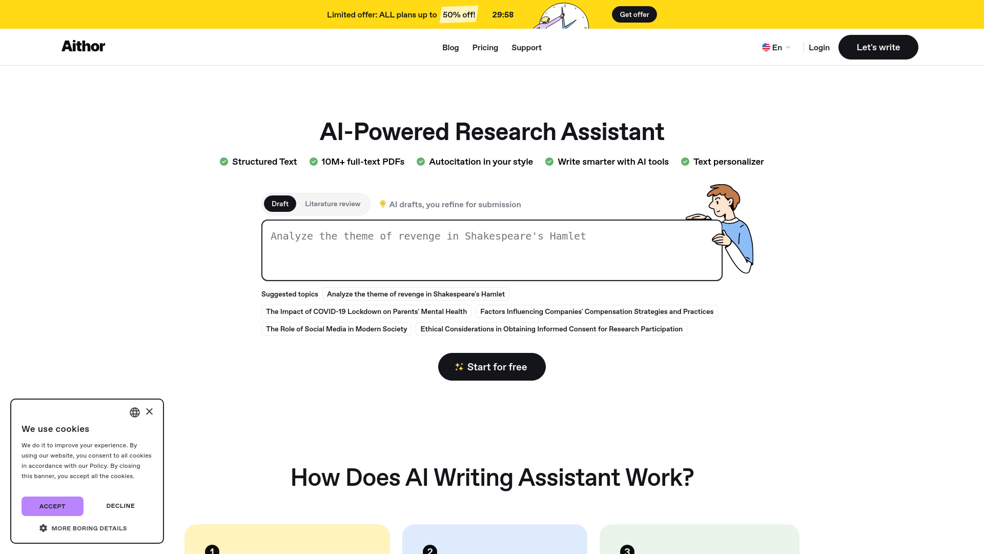 Aithor网页截图,Aithor网页快照
