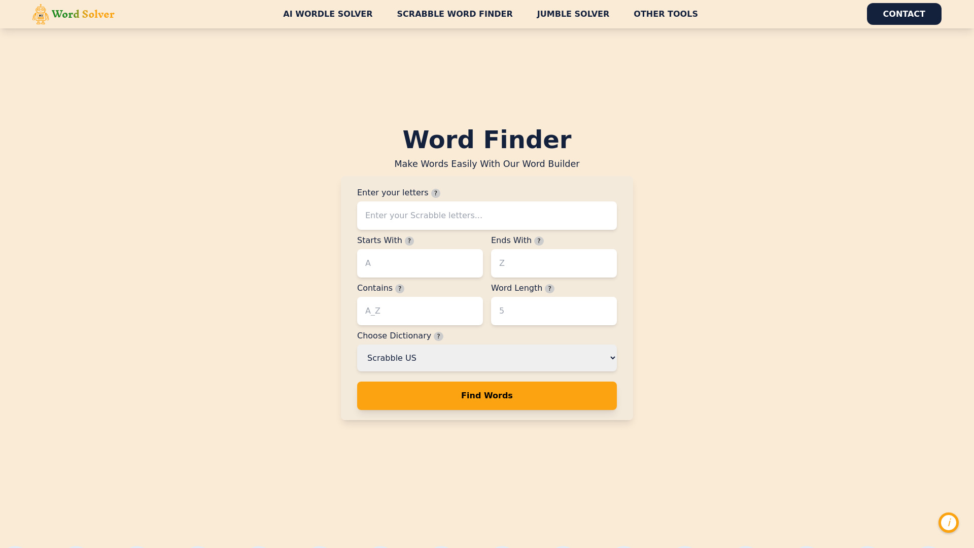 AI Word Solver网页截图,AI Word Solver网页快照