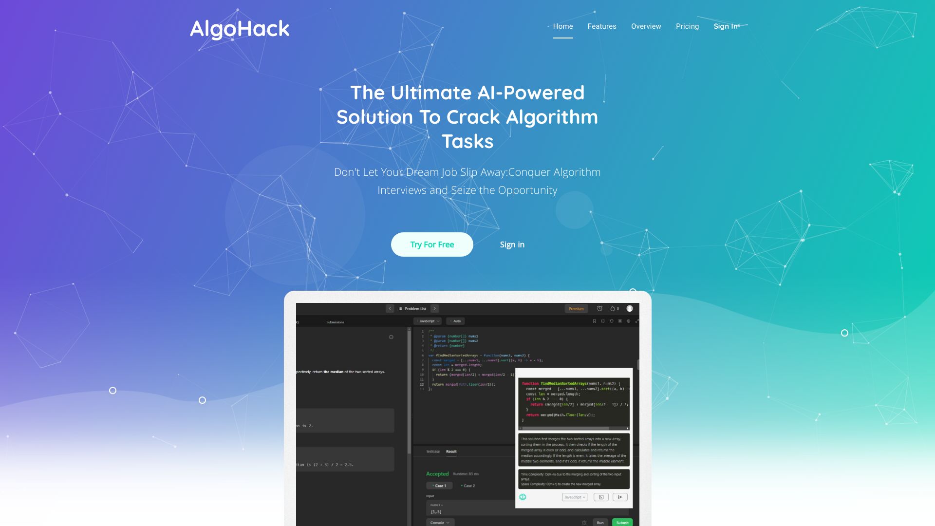 AlgoHack网页截图,AlgoHack网页快照