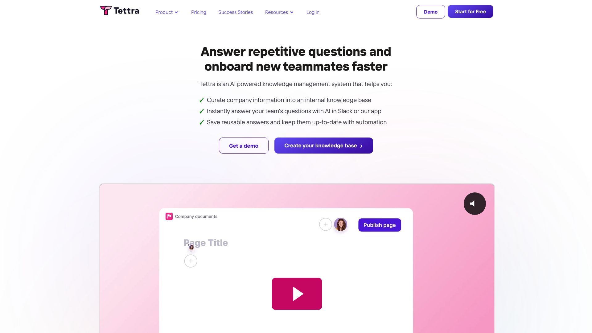 Tettra网页截图,Tettra网页快照