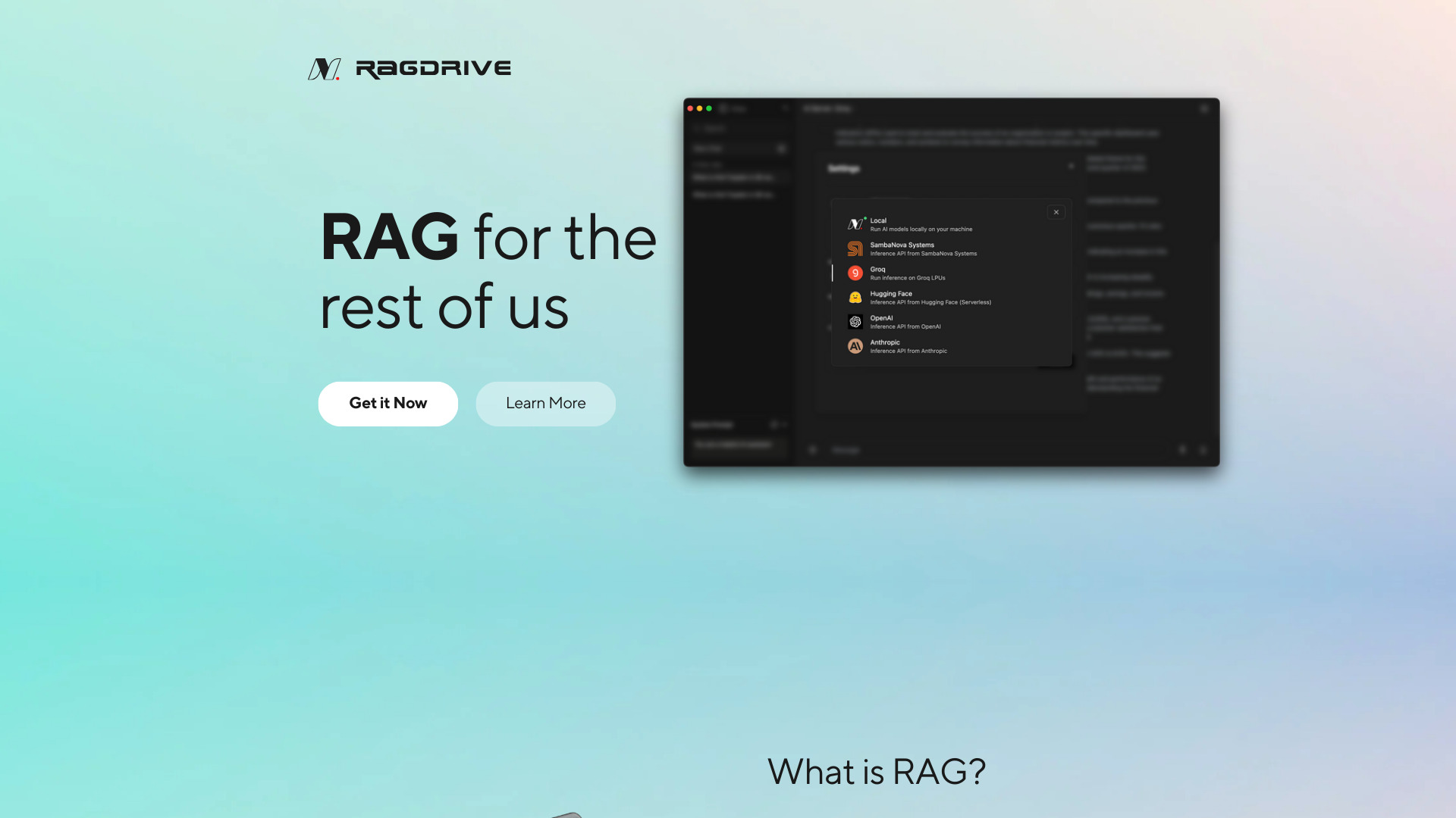 RAGDrive by Nidum.Ai网页截图,RAGDrive by Nidum.Ai网页快照