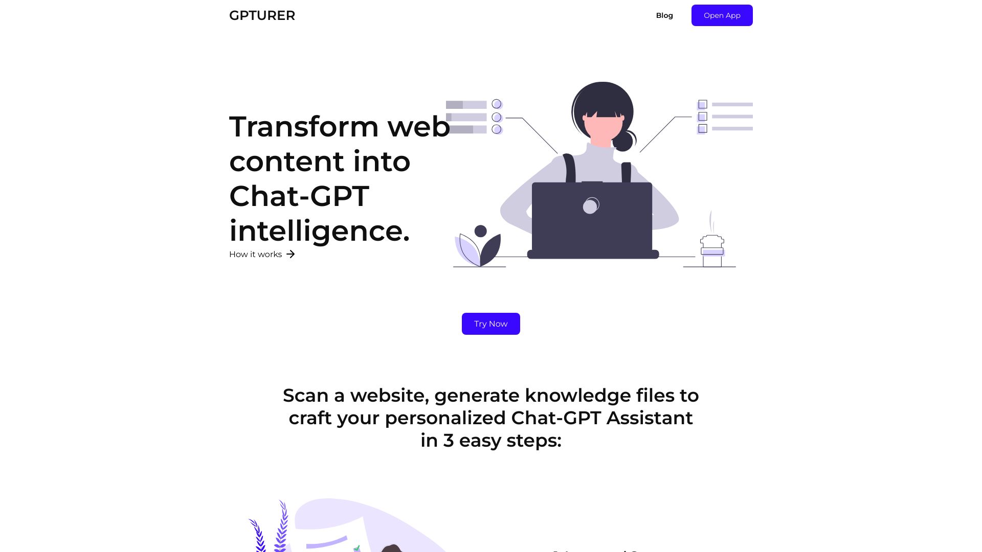 GPTURER网页截图,GPTURER网页快照