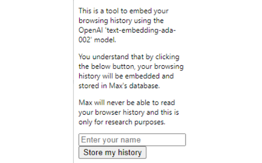 Maxs Browser History Embedding Tool网页截图,Maxs Browser History Embedding Tool网页快照