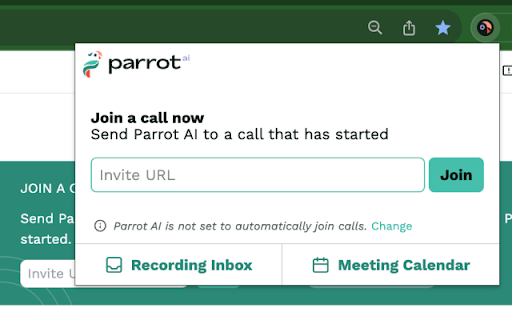 Parrot AI网页截图,Parrot AI网页快照