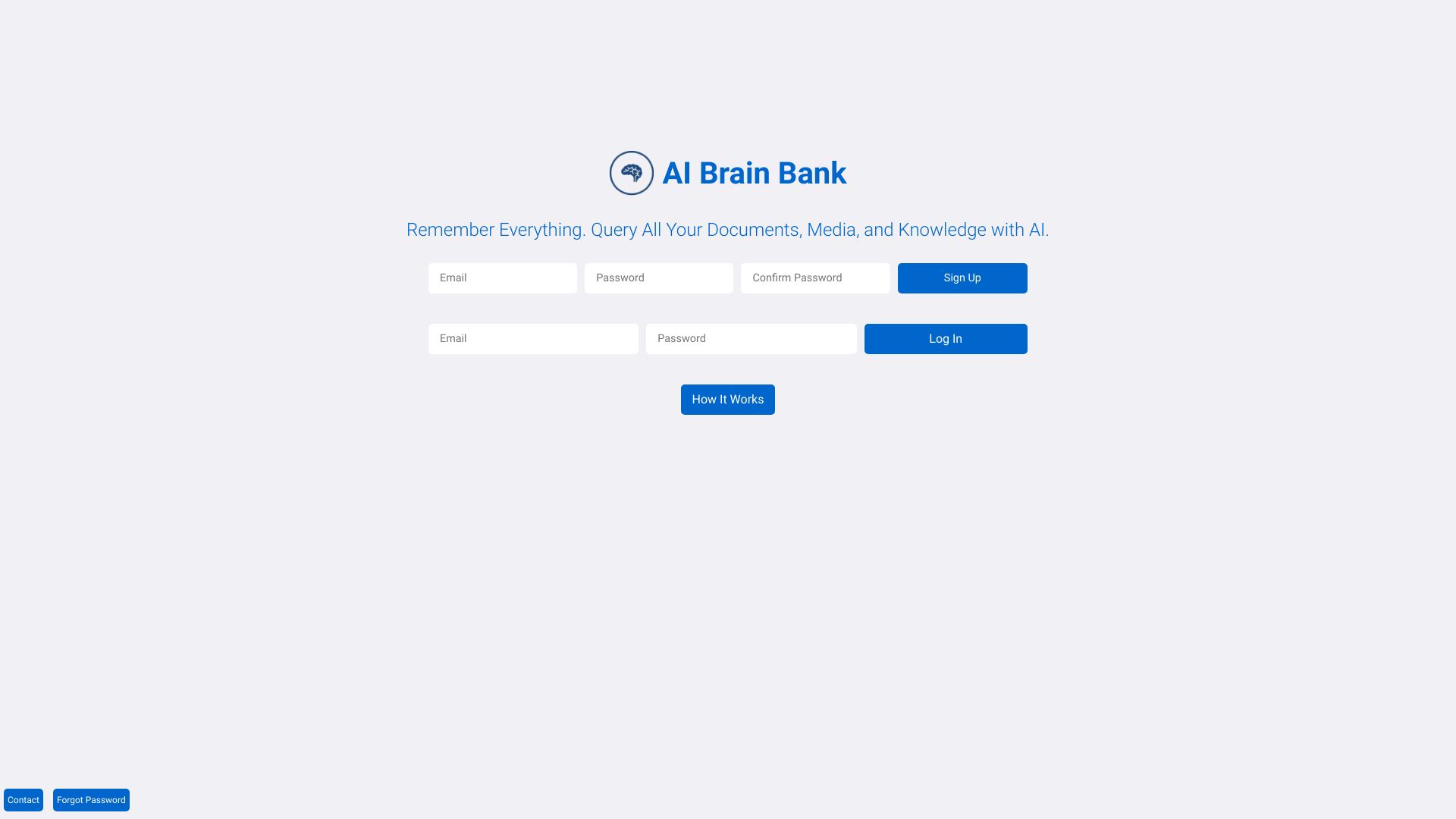 AI Brain Bank – Chat with ALL Your Data网页截图,AI Brain Bank – Chat with ALL Your Data网页快照