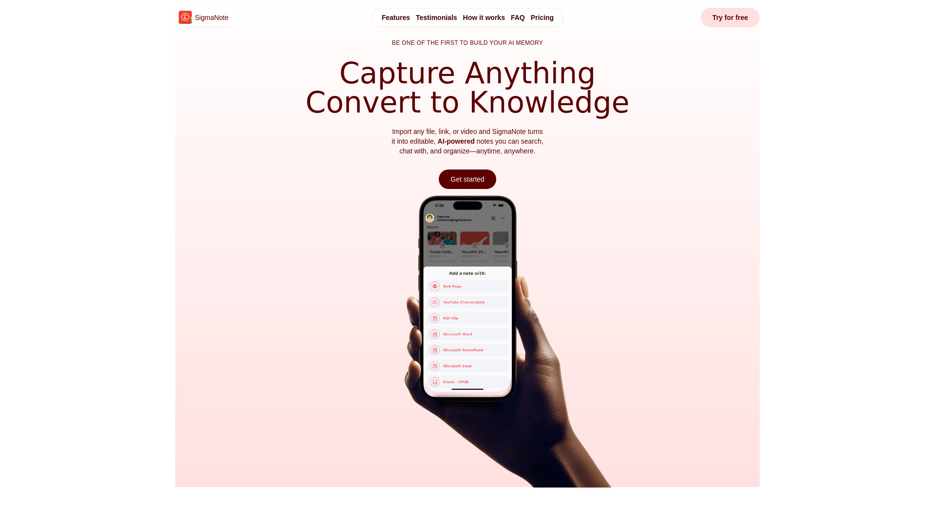 SigmaNote – your second brain网页截图,SigmaNote – your second brain网页快照