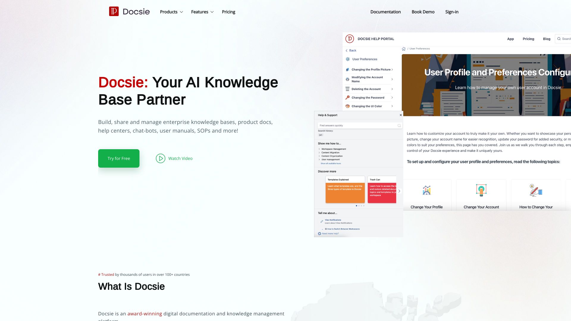 Docsie 2.0网页截图,Docsie 2.0网页快照