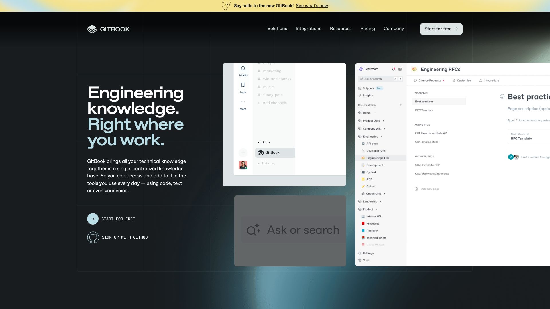 The New GitBook网页截图,The New GitBook网页快照