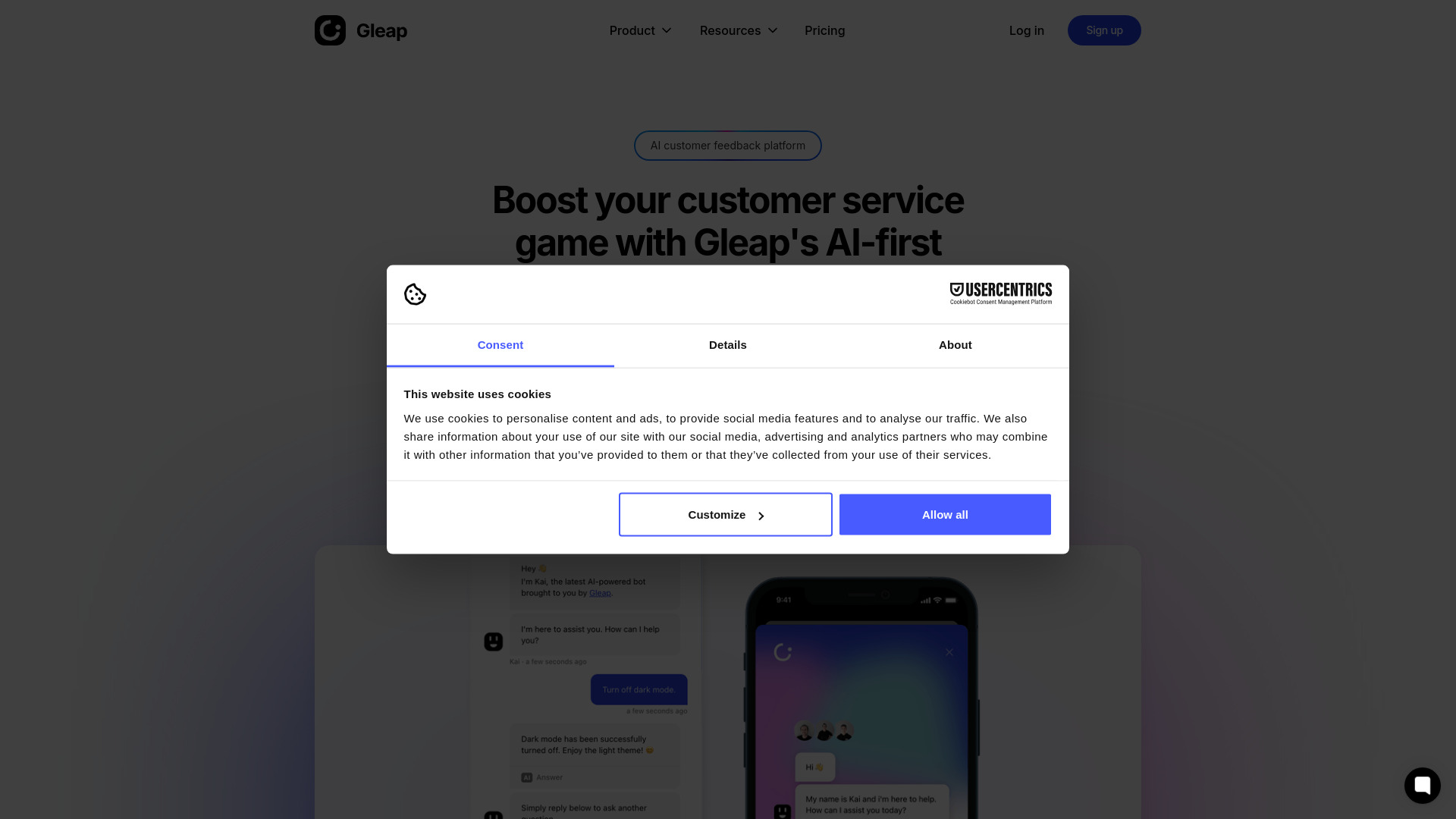 gleap.io网页截图,gleap.io网页快照