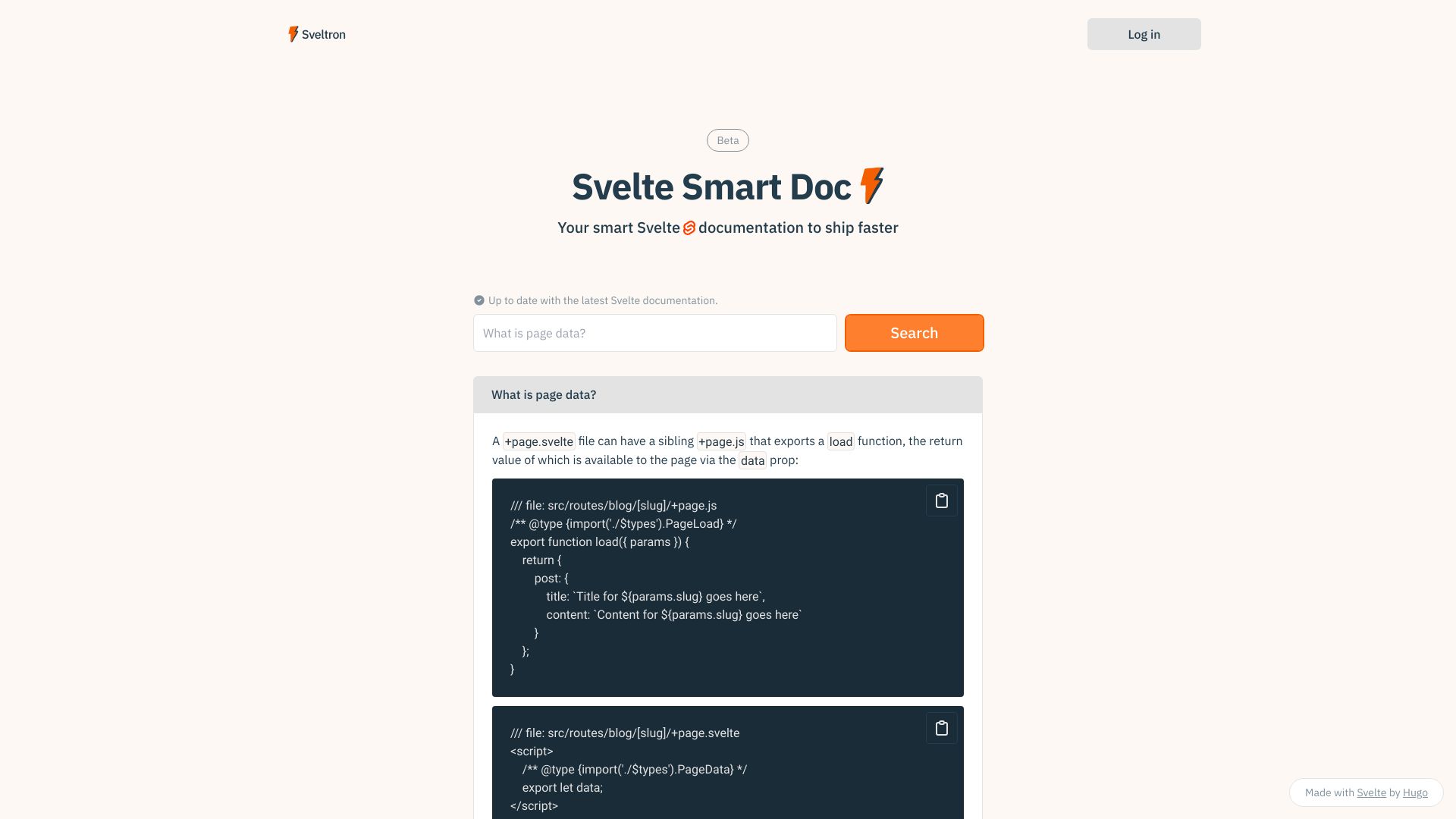 Sveltron网页截图,Sveltron网页快照