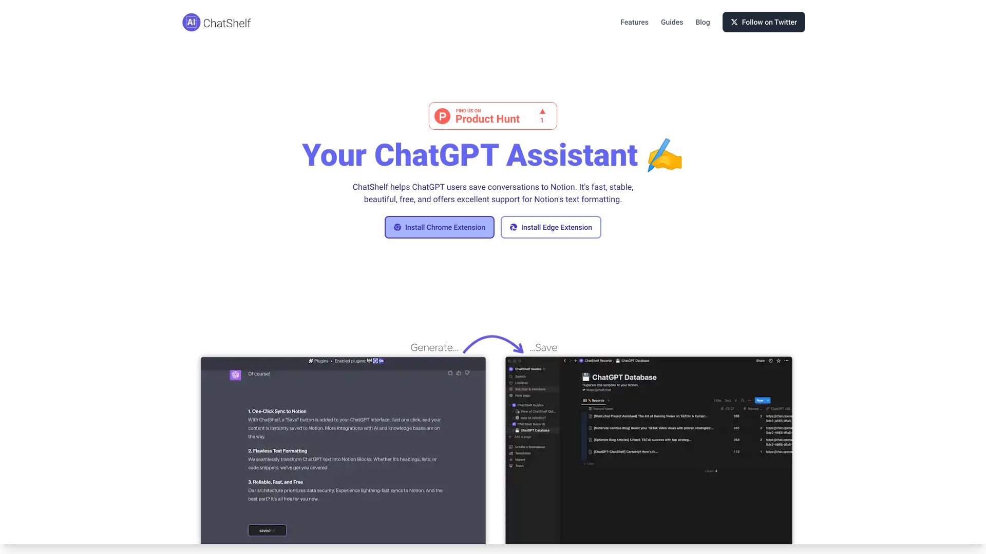 ChatShelf网页截图,ChatShelf网页快照