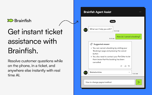 Brainfish Agent Assist网页截图,Brainfish Agent Assist网页快照