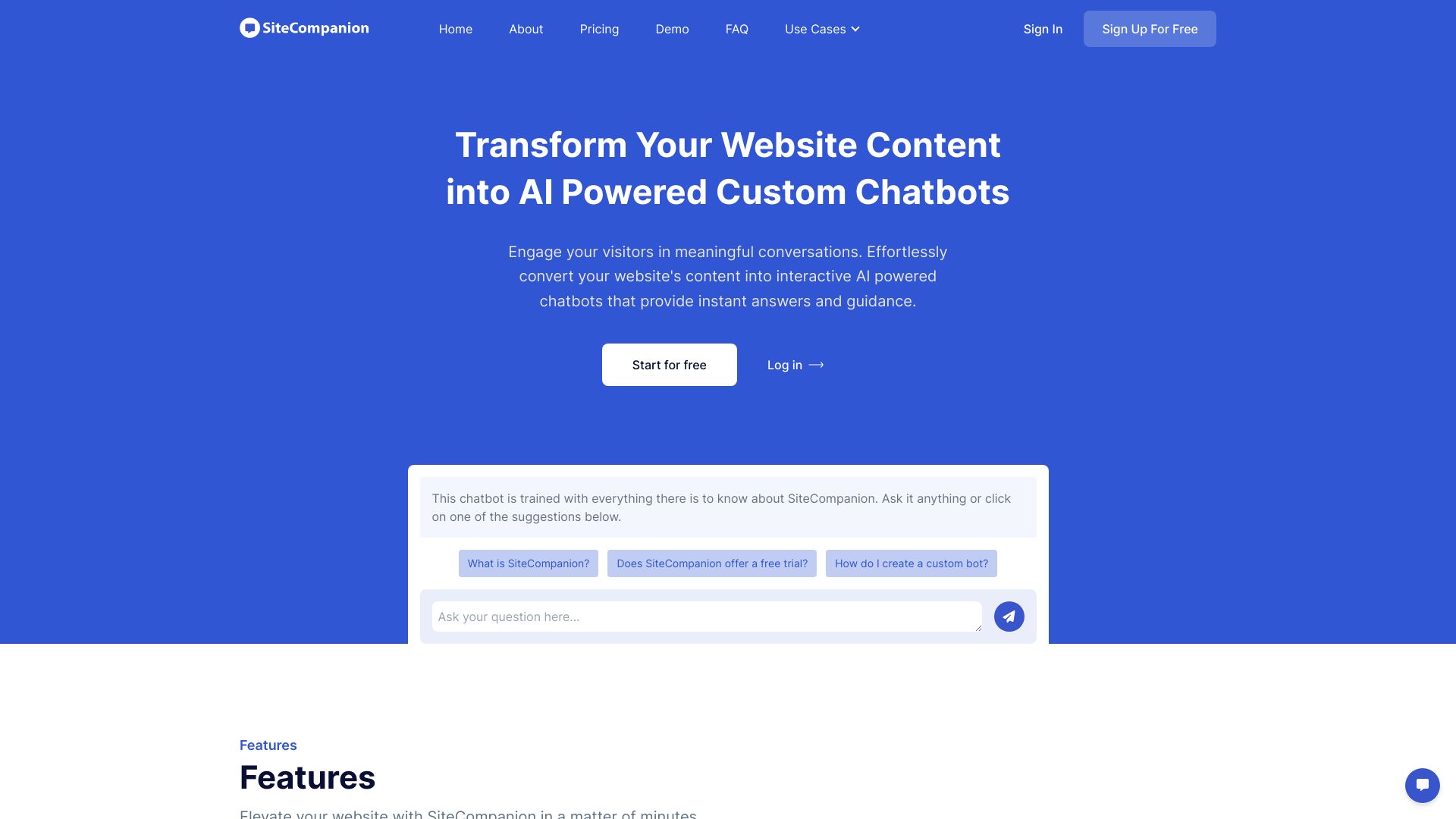 SiteCompanion网页截图,SiteCompanion网页快照