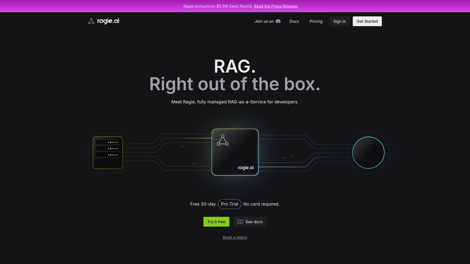 Ragie网页截图,Ragie网页快照