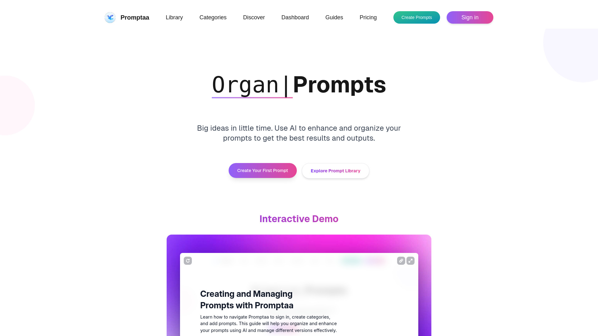 Promptaa网页截图,Promptaa网页快照